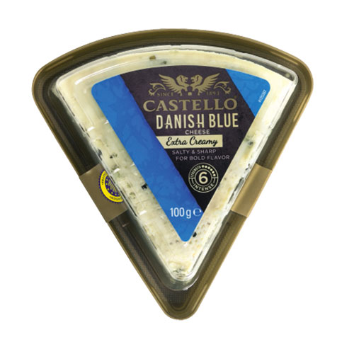 CASTELLO BLUE CHEESE EXTRA CREAMY 100G 10UNI/CJ Pedersen fine foods
