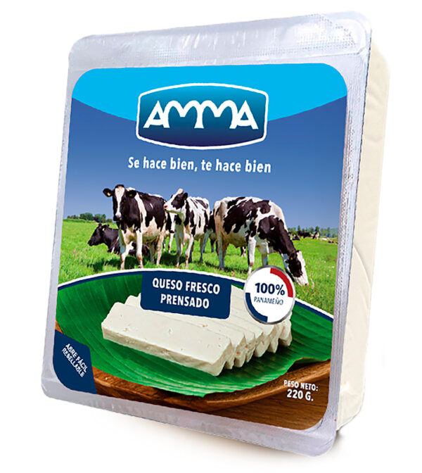 AMMA QUESO BLANCO FRESCO PRENSADO 220 G 16 UNI / CJ